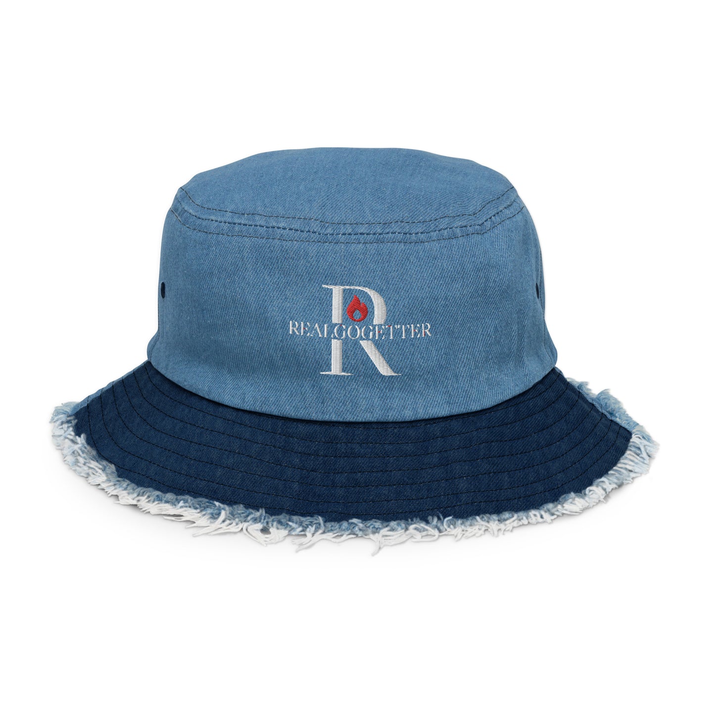 REALGOGETTER DENIM BUCKET HAT