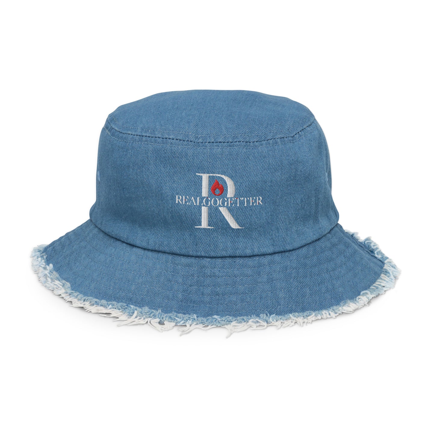 REALGOGETTER DENIM BUCKET HAT